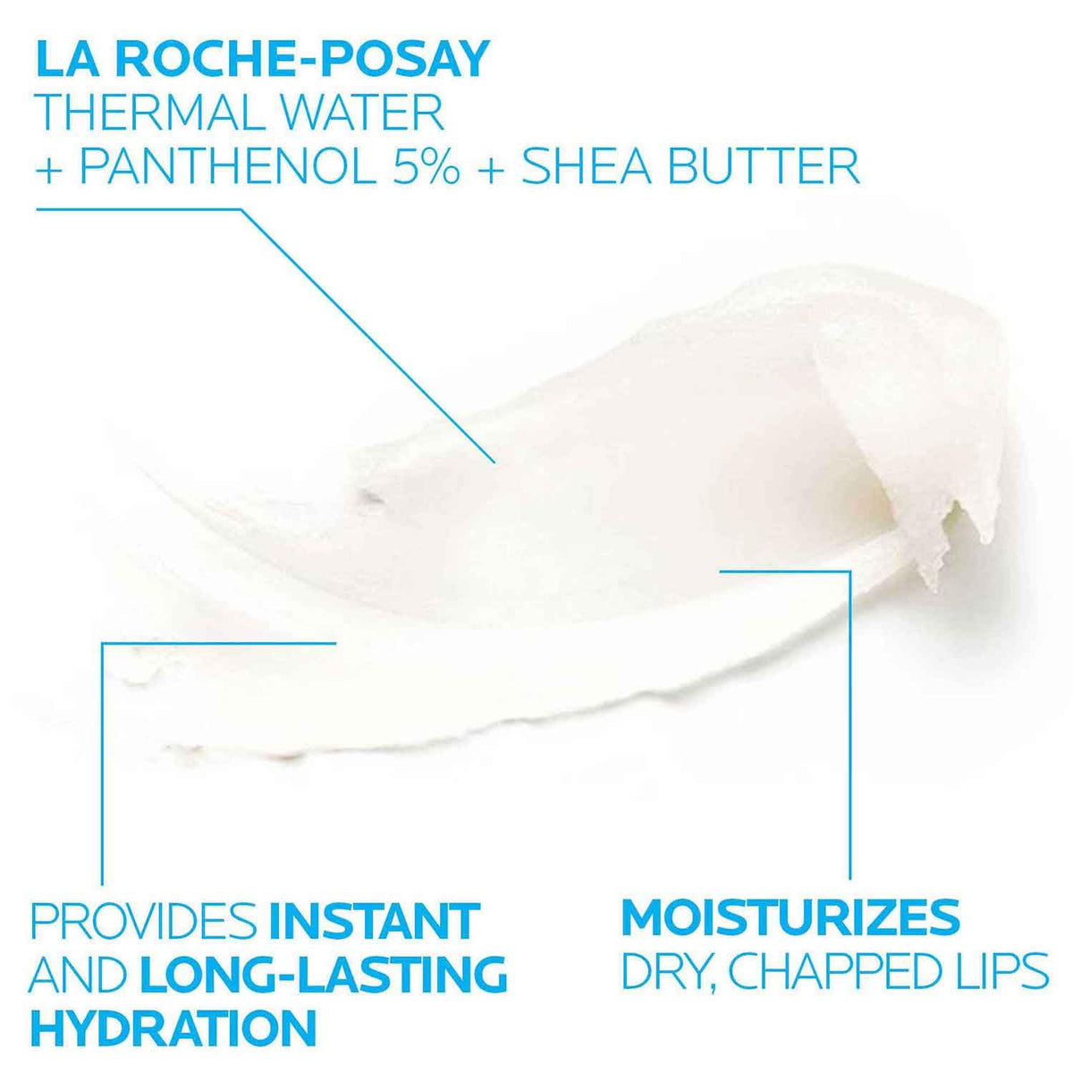 La Roche-Posay creamy texture close-up illustrating fast absorption benefit