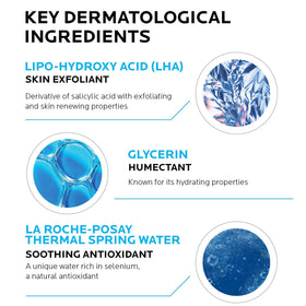 La Roche-Posay application on cotton pad demonstrating easy oil removal benefit