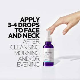 La Roche-Posay serum in bathroom routine setting showing easy daily use