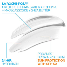La Roche-Posay close-up texture demonstrating rich non-greasy cream