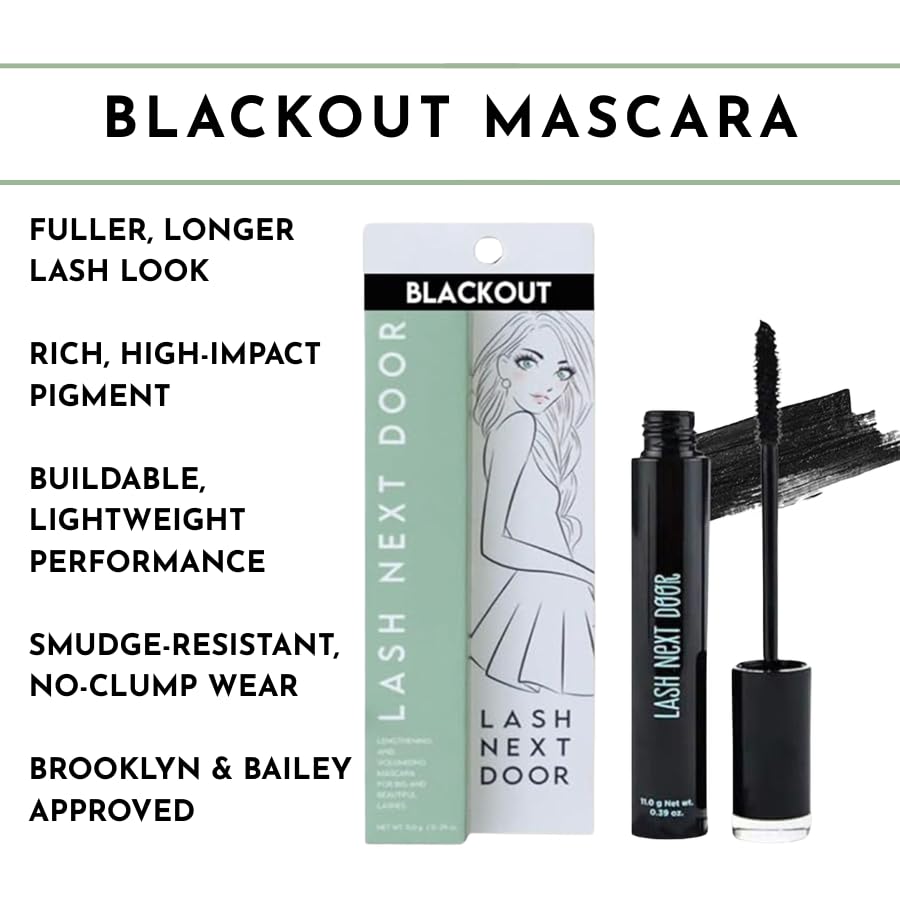 LASH NEXT DOOR brush close-up delivering precise, clump-free application