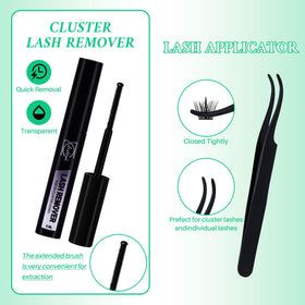 LASHSUN step-by-step application demo illustrating easy placement and quick results