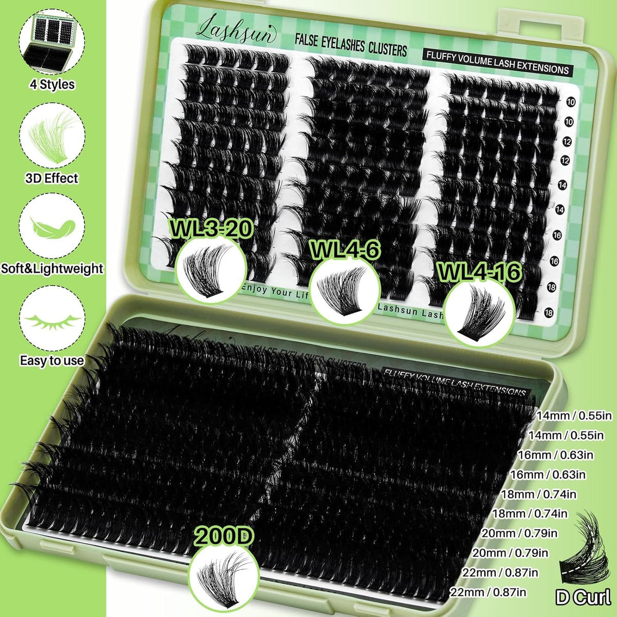 LASHSUN lash bond and seal bottles displayed highlighting waterproof hold
