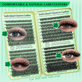 LASHSUN finished cat-eye lash look in lifestyle setting showing defined volume
