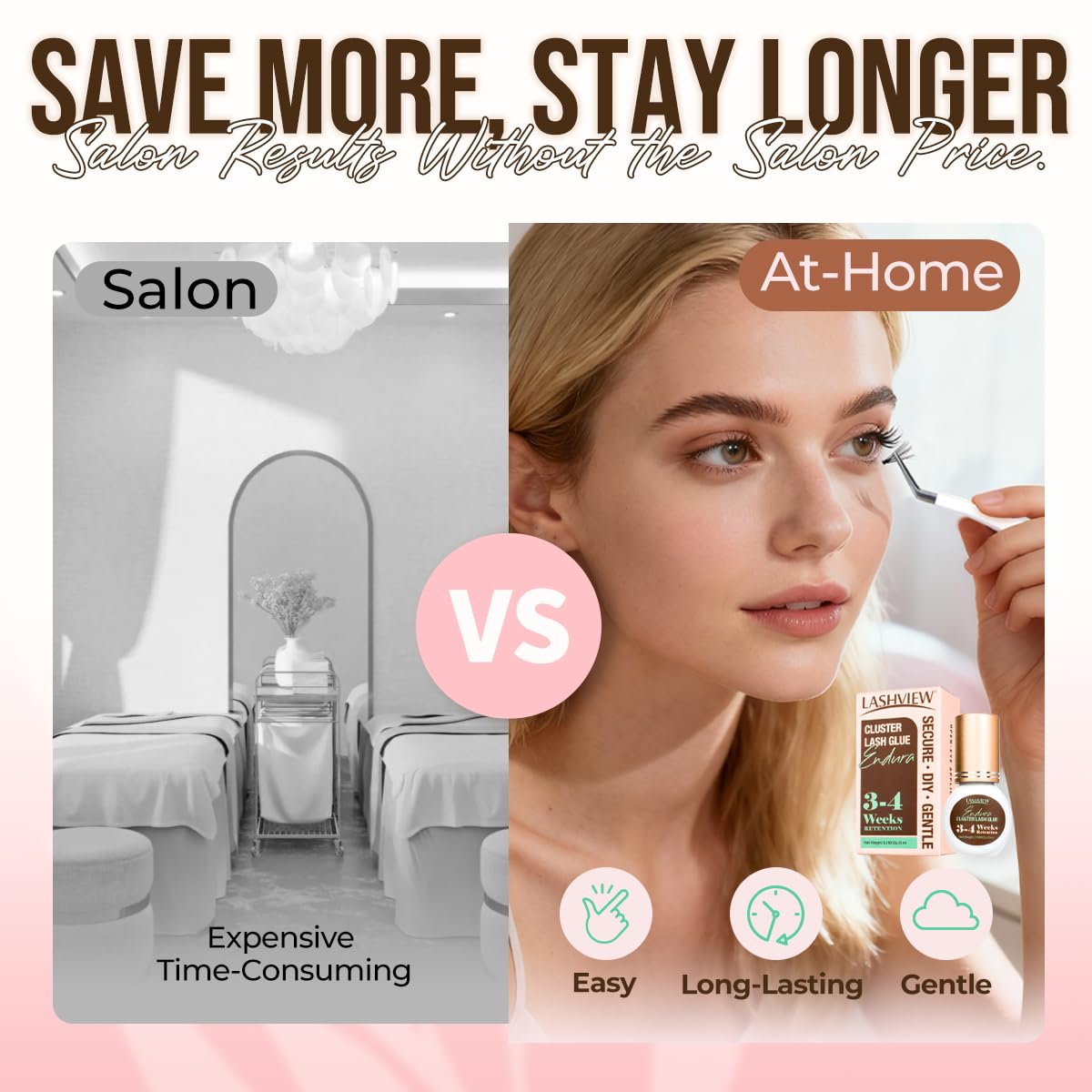 LASHVIEW 5ml capacity scale comparison highlighting compact size for salon use