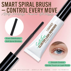 LASHVIEW application tools with glue in hand illustrating controlled, neat placement