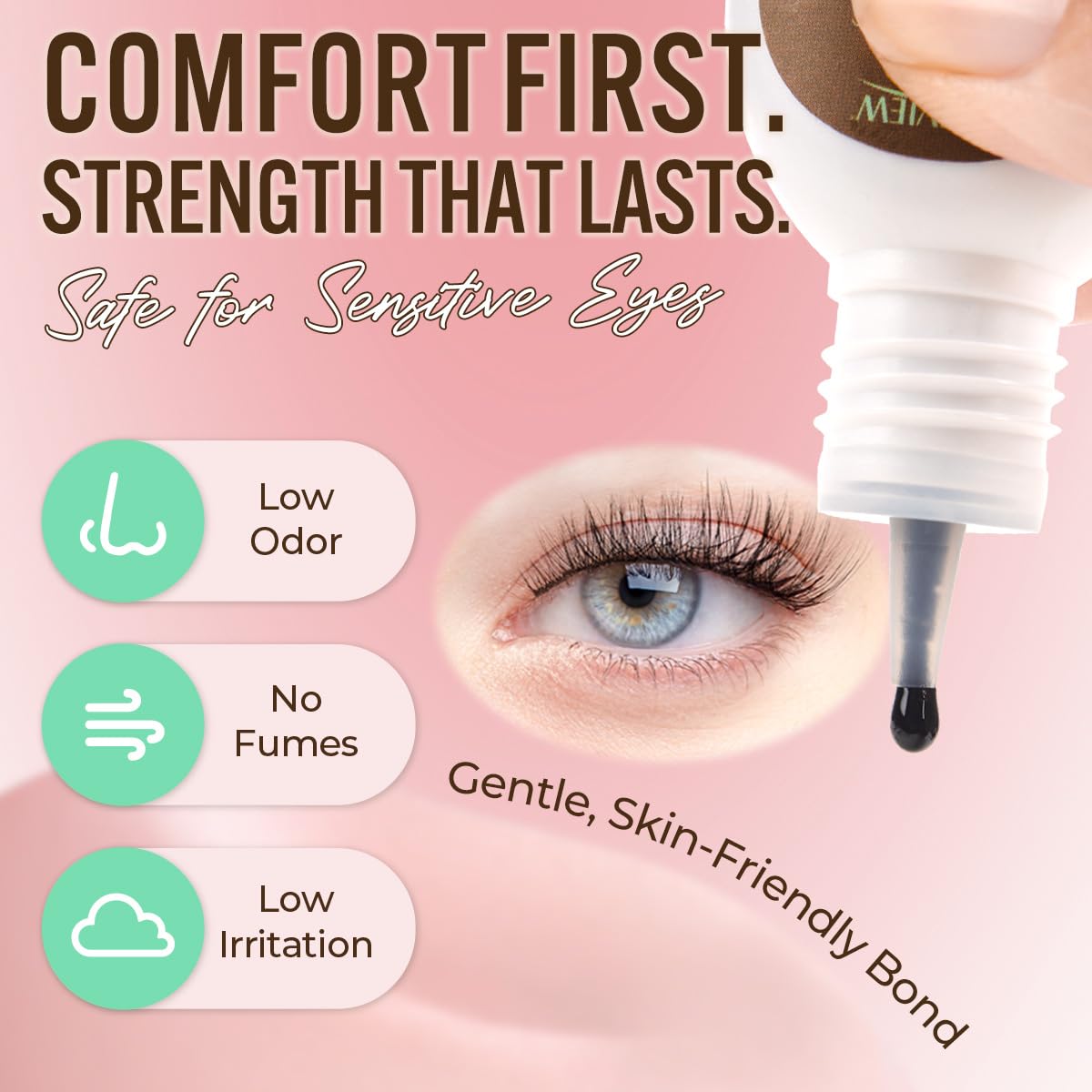 LASHVIEW cluster lashes and DIY supplies arranged to show complete kit convenience