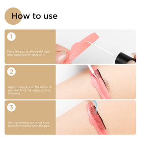 LASHVIEW dried adhesive film peeling away easily for gentle removal