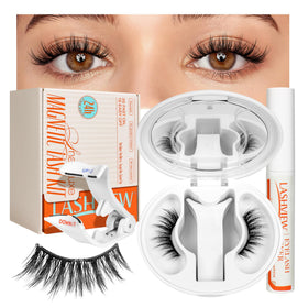 LASHVIEW front packaging showcasing kit contents and sleek box design for convenience