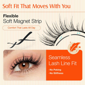 LASHVIEW lashes stored in compact case protecting shape and fibers
