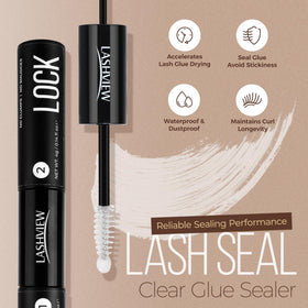LASHVIEW sealer close-up demonstrating waterproof protective finish