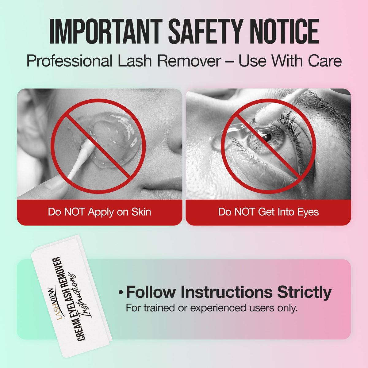 LASHVIEW 10g tube shown in hand to show compact travel‑friendly size