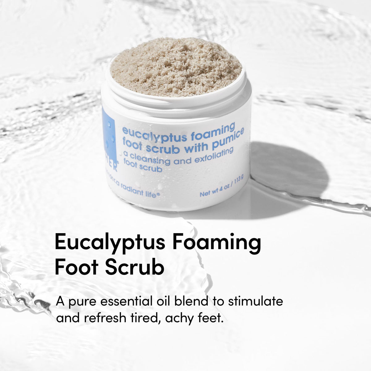 LATHER foaming scrub texture close-up showing gentle exfoliant