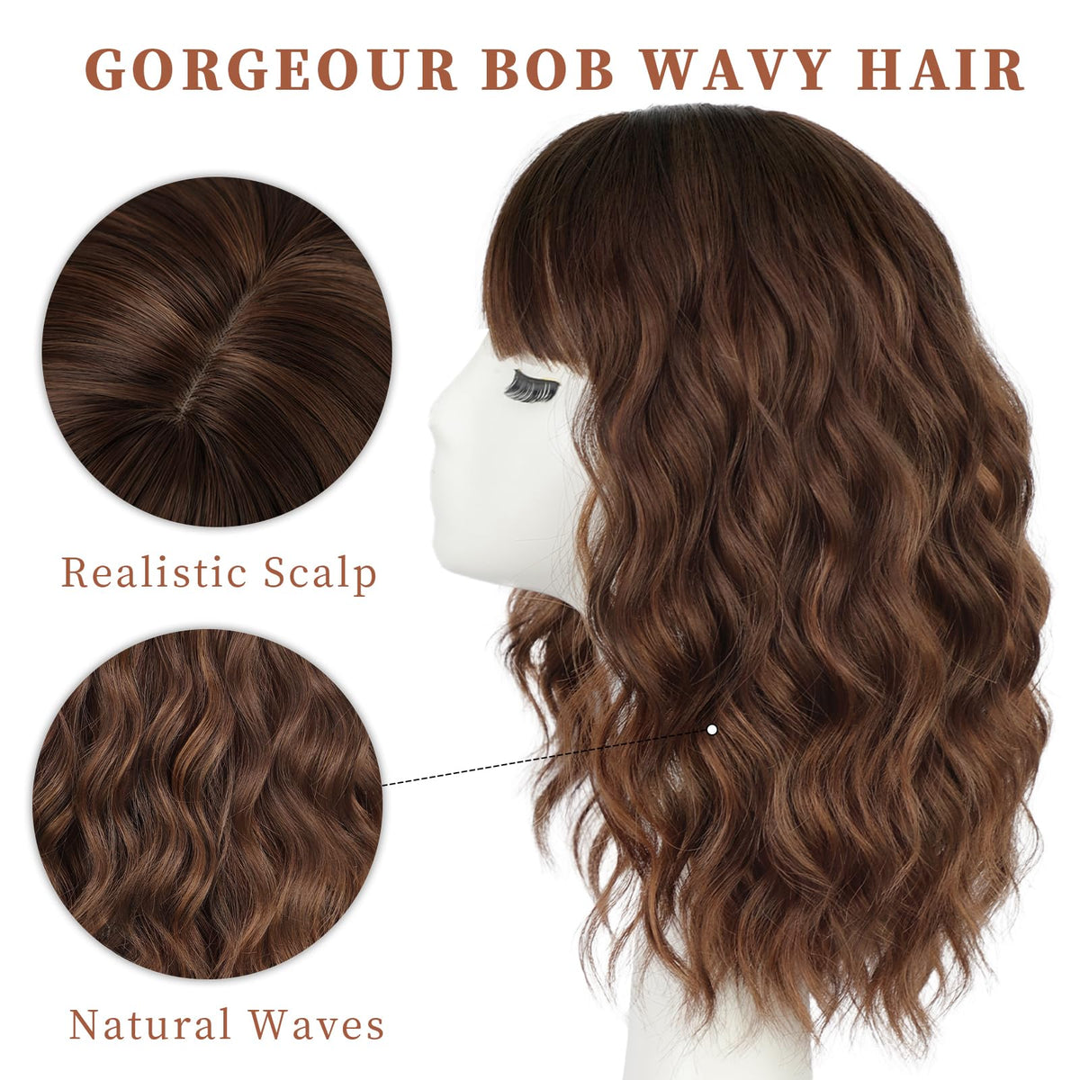 Lativ close-up of bangs demonstrating realistic fringe for forehead framing