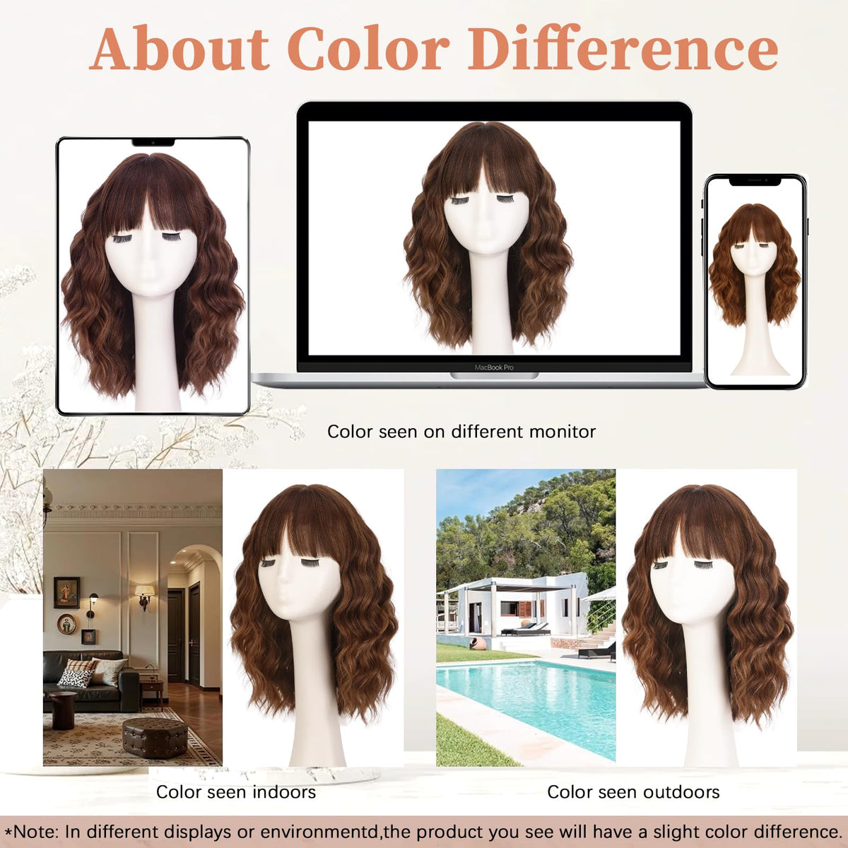 Lativ lifestyle shot of woman wearing wig for instant style confidence