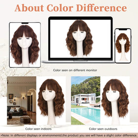 Lativ lifestyle shot of woman wearing wig for instant style confidence