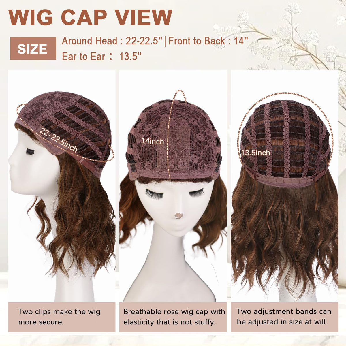 Lativ 14-inch wig in hand to show true scale and easy wearability benefit