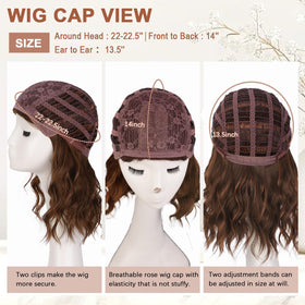 Lativ 14-inch wig in hand to show true scale and easy wearability benefit