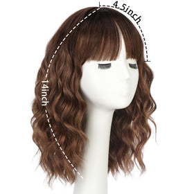 Lativ side profile of wavy bob displaying natural-looking movement and volume