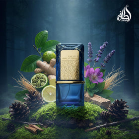 Lattafa Al Nashama Caprice ingredient cards listing top middle and base notes for clarity