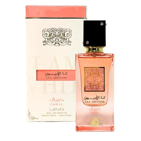 Lattafa bottle sprayed on wrist showing scent application and radiance