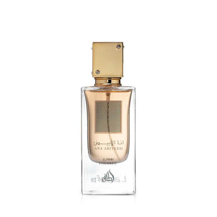 Lattafa bottle front view showing elegant design and easy recognition