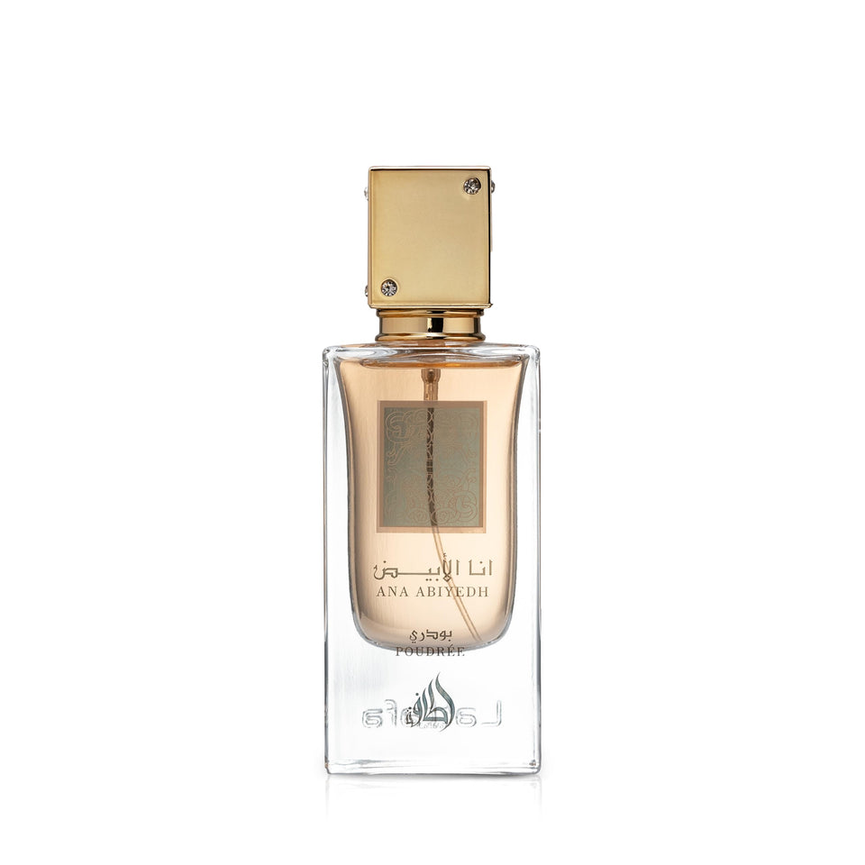 Lattafa bottle front view showing elegant design and easy recognition