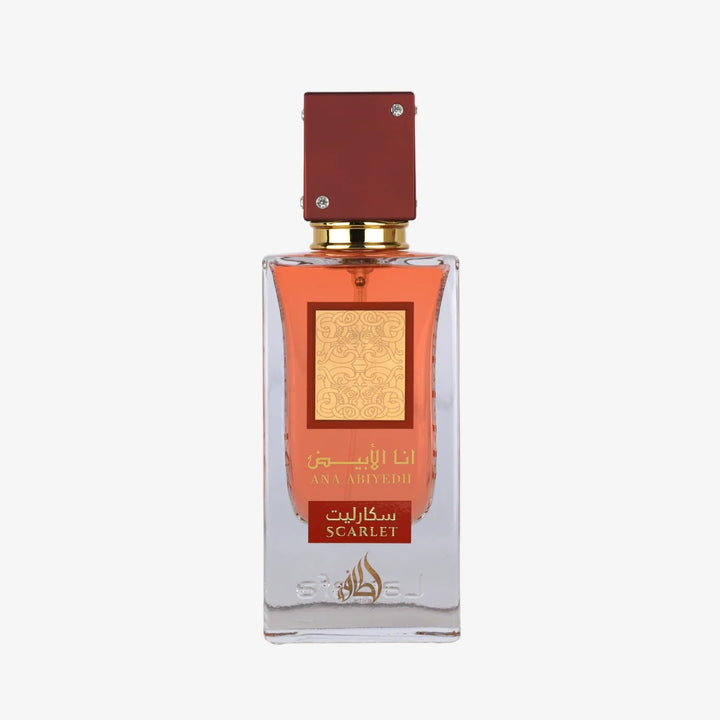 Lattafa front bottle view showing elegant design and confident presentation