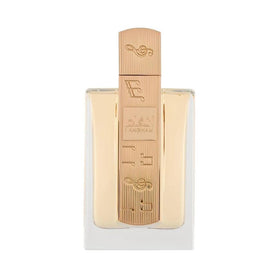 Lattafa Angham front bottle showing label and elegant silhouette for brand recognition