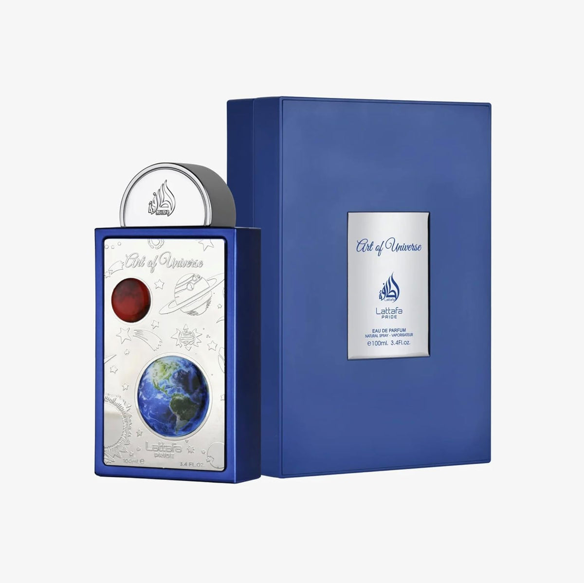 Lattafa Art of Universe packaging box highlighting brand and product presentation