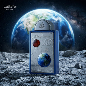 Lattafa Art of Universe ingredient composition visual showing citrus and florals benefits