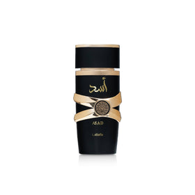 Lattafa Asad front packaging showing brand and elegant bottle for premium impression