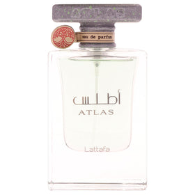 Lattafa Atlas back label with ingredient and volume details for informed choice