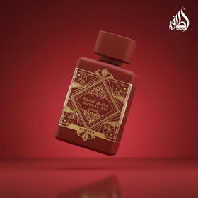Lattafa 100ml bottle in hand demonstrating true size and convenient volume