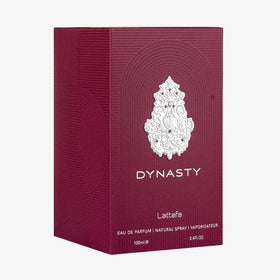 Lattafa Dynasty cap and nozzle detail highlighting premium finish
