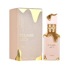 Lattafa Eclaire atomizer spray releasing fine mist for even application