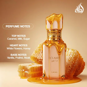 Lattafa Eclaire bottle cap detail highlighting premium finish and protection