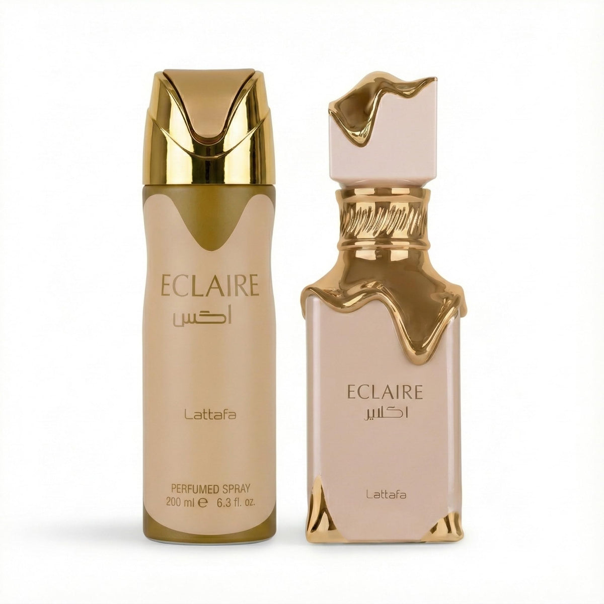 Lattafa close-up of 100ml EDP bottle highlighting design and spray nozzle for precision