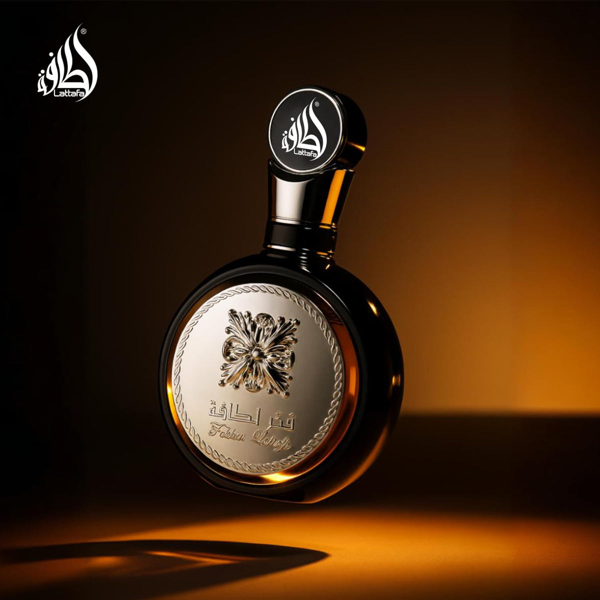 Lattafa Fakhar label detail with readable text and clear branding