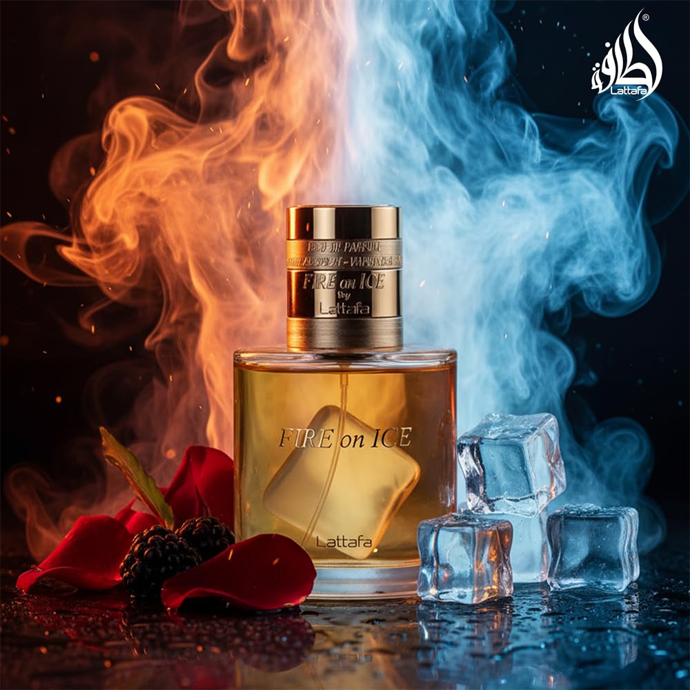 Lattafa worn on wrist in evening setting conveying confident scent presence