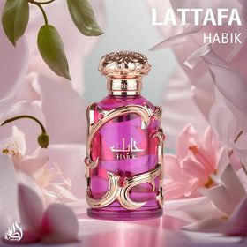Lattafa perfume on vanity setting evoking daily elegance and style