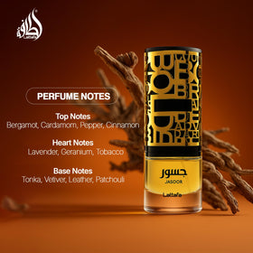 Lattafa Jasoor citrus fruits representing fresh energetic top notes
