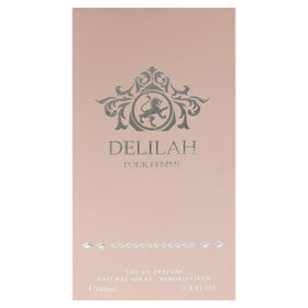 Lattafa Delilah bottle in hand showing true scale and travel-friendly size