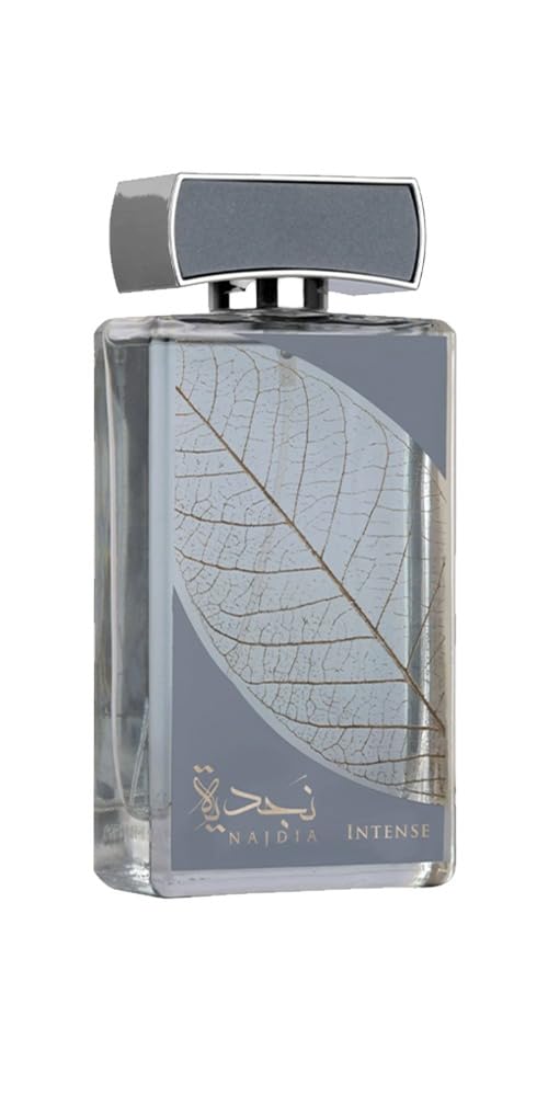 Lattafa Najdia Intense front bottle showing sleek design and appeal