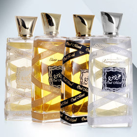 Lattafa Oud Mood in an evening lifestyle scene conveying warm, flattering presence