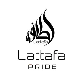 Lattafa Pride Breeze 3.4 oz next to common items showing bottle scale and portability