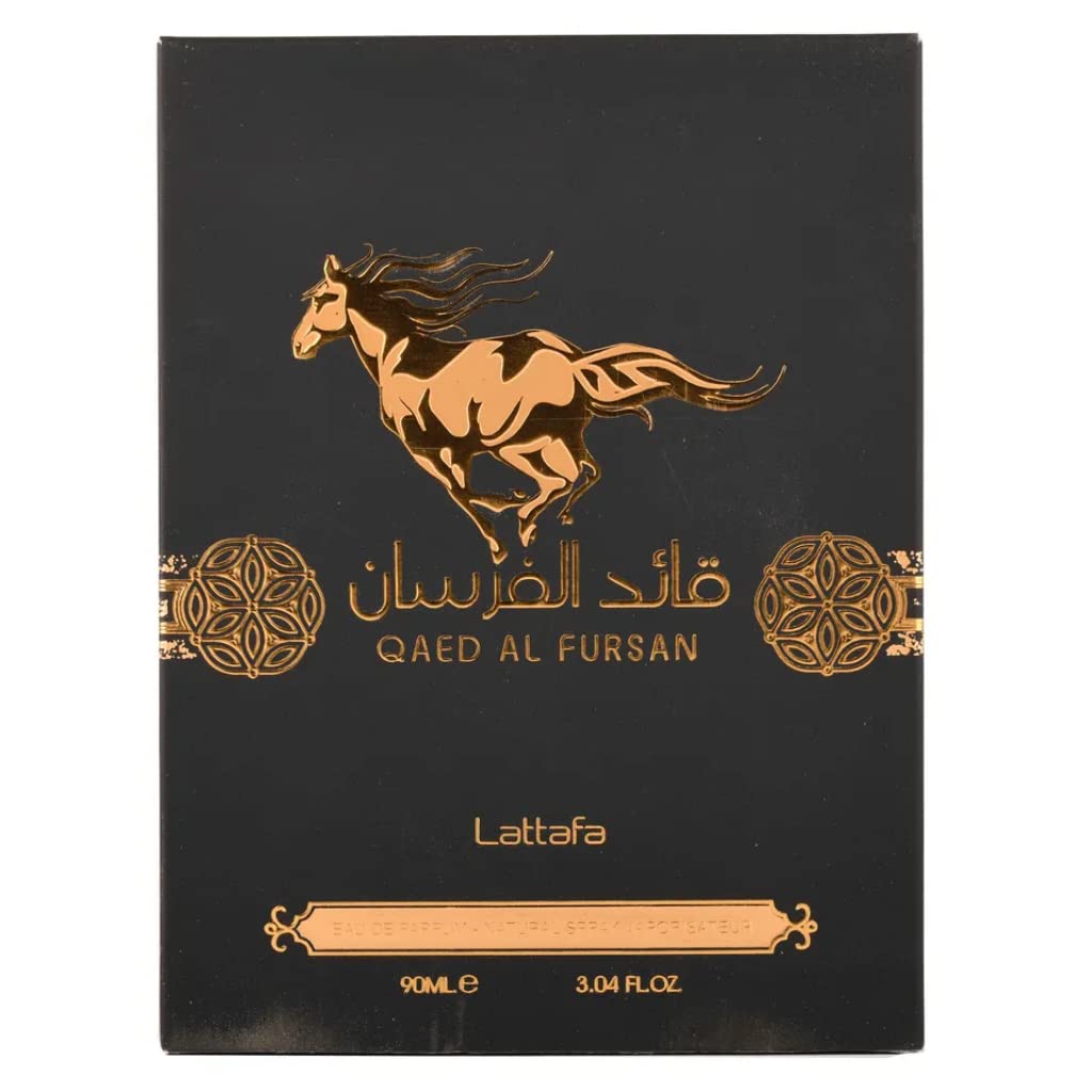 Lattafa ingredients flatlay with amber and wood visuals showing rich base notes