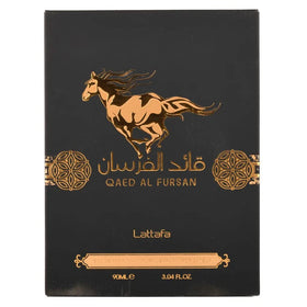 Lattafa ingredients flatlay with amber and wood visuals showing rich base notes