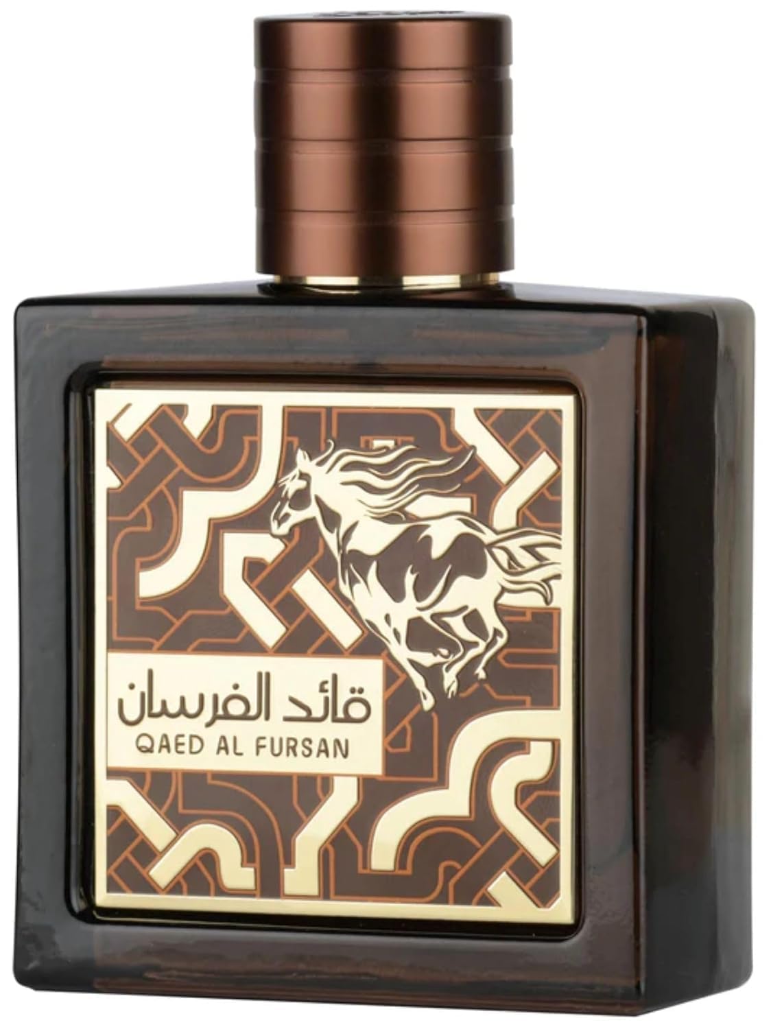 Lattafa Qaed Al Fursan Untamed front bottle showing bold design and presence