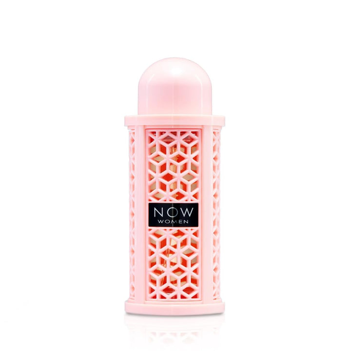 Lattafa Rave Now front bottle display, elegant packaging and perfume presence